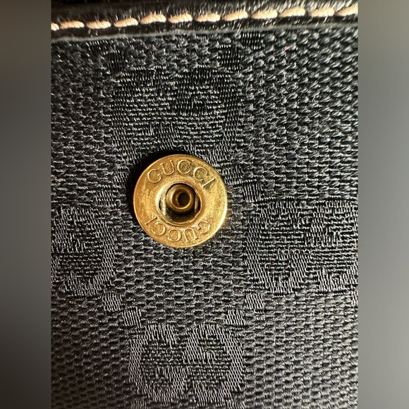 Auth Gucci GG Logo Key Holder Case Black Monogram Canvas Leather Italy COA - Picture 5 of 15
